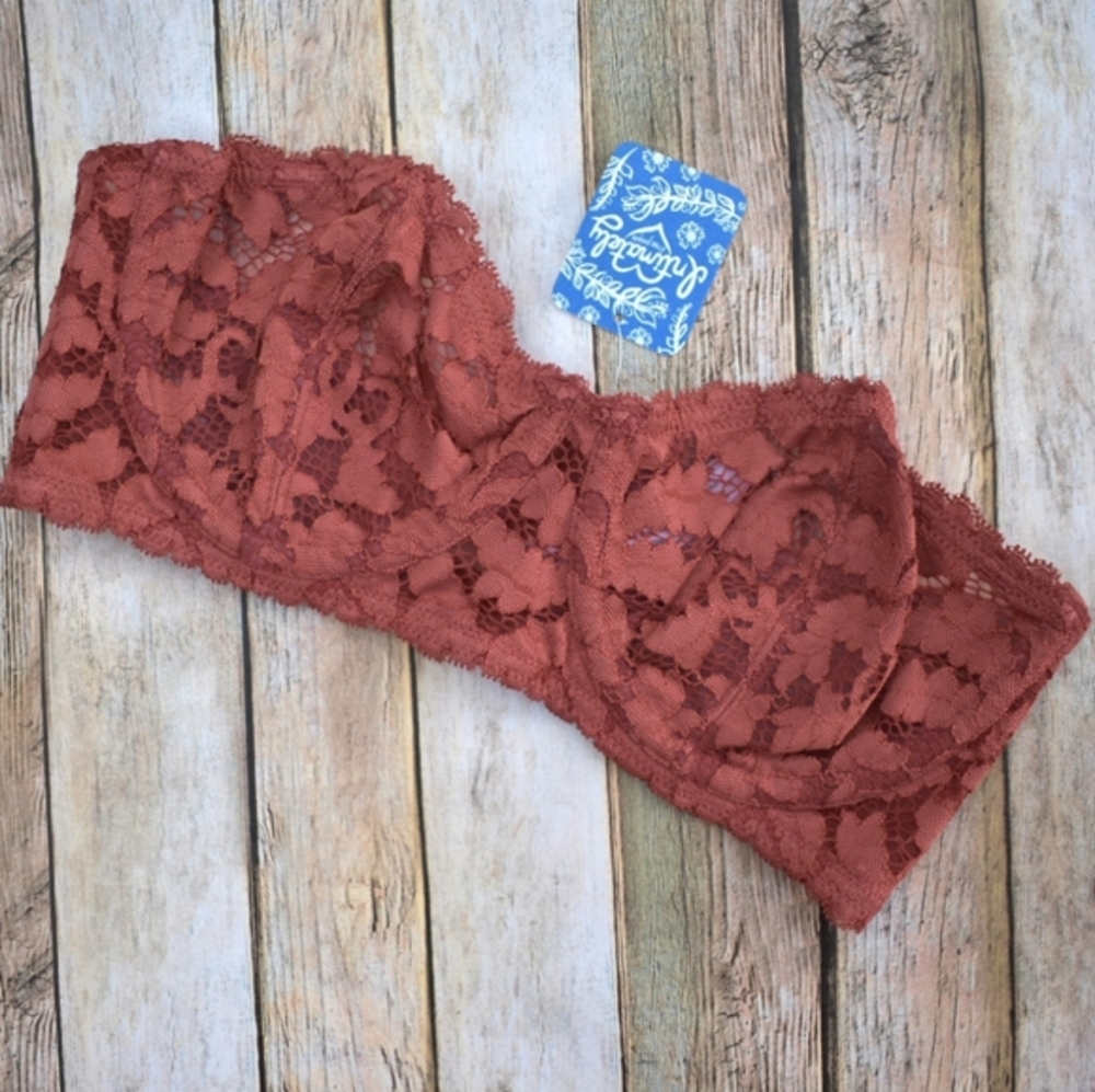 Free People Love Letters Convertible Lace Bra Paprika‎
